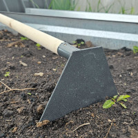 Мотыга ООО Агростройлидер прямая 190мм с черенком в сборе САД-10.03.2