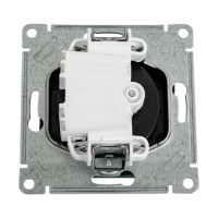 Розетка Systeme Electric Atlasdesign без заземления, со шторками, 16а, механизм, изумруд ATN000849
