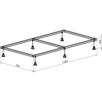 Каркас для литьевого поддона ALLEN BRAU 1400x800, монтаж.размер 1340x700мм, алюминий 00267187