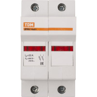 Держатель плавких вставок TDM ELECTRIC ДПВ2 14x51 2П SQ0216-0018