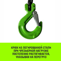 Цепной строп HITCH 4СЦ-4,25 т. (L=5,50м) 8 кл. SZ074331