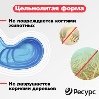 Декоративный пруд ЦентрПласт 380 л пластиковый 165x103x45 см синий 14595