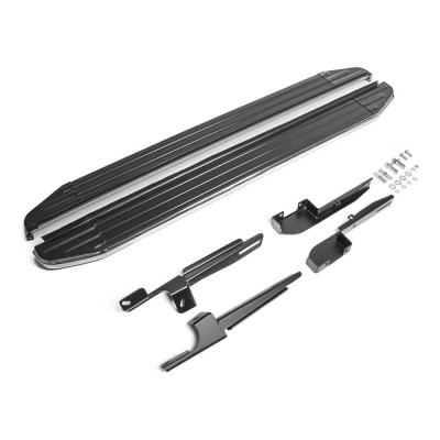 Алюминиевые пороги для Chevrolet Niva 2002-2009 Rival Premium A160ALP.1001.2