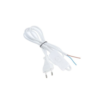 Сетевой шнур с выключателем для бра Luazon 1,5 м, ШВВП 2 х 0.5 мм2, белый 7077016