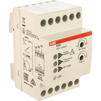 Реле перекоса фаз и падения напряжения ABB 2CSM111310R1331