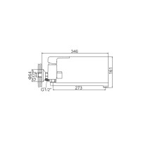Смеситель для ванны Ledeme L2244