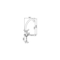 Смеситель для кухни Ledeme L4112-2