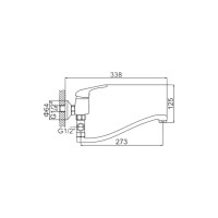 Смеситель для ванны Ledeme L2139-B