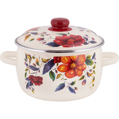 Сферическая эмалированная кастрюля appetite Anémone 3RC161M