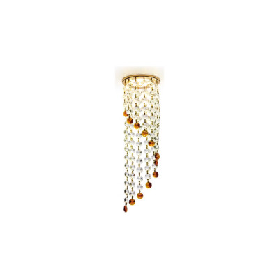 Встраиваемый светильник Ambrella Light Crystal AMBR_K3440_CL_BR_G