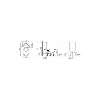 Угловой унитаз Vitra Arkitekt с сиденьем микролифт 9754B003-7201