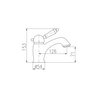 Смеситель для раковины RavSlezak LABE бронзовый L526.5SM