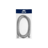 Душевой шланг ZEIN Z48PS 1/2, 150 см, гайки металл, с латунной втулкой, нержавеющая сталь 5482387