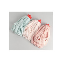 Насадка для швабры Доляна ленточная, крючки, микрофибра 130 грамм, цвет микс 1847257