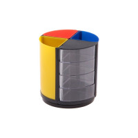 Вращающаяся подставка для пишущих принадлежностей Calligrata Дольки с выдвижными отделениями 126298