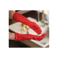 Хозяйственные латексные перчатки Доляна 90 г, длинные манжеты, размер S 3565807