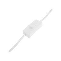 Сетевой шнур с выключателем для бра Luazon 1,5 м, ШВВП 2 х 0.5 мм2, белый 7077016