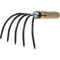 Рыхлитель Greengo 5 зубьев, 23 см, деревянная рукоять 2710312