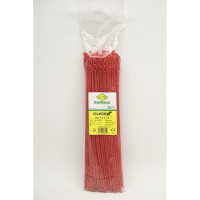 Многоразовые стяжки с двойной головкой SapiSelco красные, 4,4x320, полиамид 6.6, уп. 100 шт. CLT.10.2129R