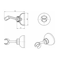 Держатель для душа RavSlezak MD0011SM