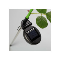 Садовый фонарь на солнечной батарее Luazon Роза желтая 75 см 1 LED белый 7291265