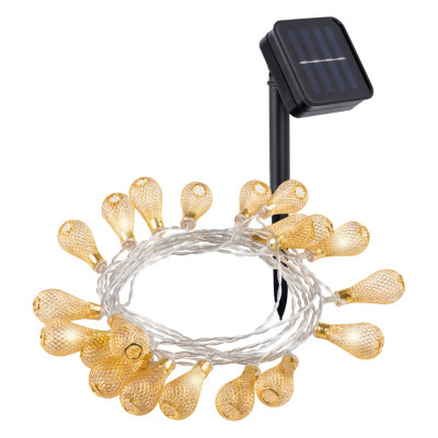 Гирлянда TDM ELECTRIC ССГ Бусины на солнечной батарее 4 м, 20 LED, желтая SQ0330-0117