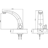 Автоматический смеситель Kopfgescheit KR5146CV-DC