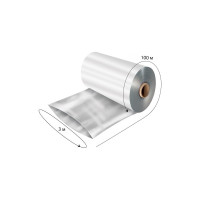 Полиэтиленовая пленка Greengo техническая, 200 мкм, 3х100 м, рукав 1,5 м х 2, черная, Эконом 50% 4178134