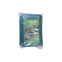 Защитный тент СИМАЛЕНД 120г/м2, УФ, 6x8м, тарпаулин, зеленый 4994604