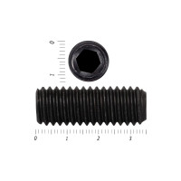 Установочный винт с внутренним шестигранником КРЕП-КОМП DIN 913, 12x35, пр. 12.9, тупой конец, черный, 20 шт. ву1235пр