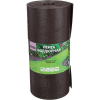Бордюрная лента Greengo 0.3x10 м, 1.2 мм, пластиковая, коричневая 3253422