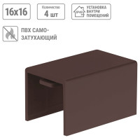 Соединитель TDM ELECTRIC КМС, бук, 16х16 упаковка 4 шт SQ0411-0351