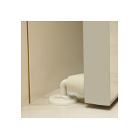 Дверной ограничитель LOCKLAND изогнутый, цвет рисовый 7116084