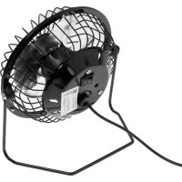 Настольный вентилятор LUAZON LOF-05, 2.5 Вт, 12 см, металл, черный 3937502