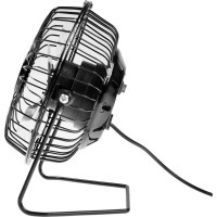 Настольный вентилятор LUAZON LOF-05, 2.5 Вт, 12 см, металл, черный 3937502