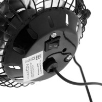 Настольный вентилятор LUAZON LOF-05, 2.5 Вт, 12 см, металл, черный 3937502