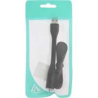 Вентилятор LUAZON с гибким корпусом LOF-05, 11 см, USB, черный 3936798