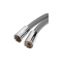 Душевой шланг Zein 160 см, антиперекручивание, латунные гайки, серый Z08SH 5482427