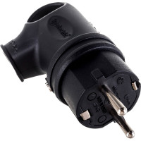 Силовая угловая вилка каучук TP Electric 16A, 240В, IP44 3101-302-0300