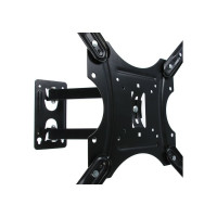 Наклонно-поворотный кронштейн для ТВ LUAZON KrON-58 14-55", 40-380 мм от стены, черный 3937404