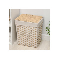Корзина для белья Доляна Уют плетеная прямоугольная 39x29x48 см 5469842