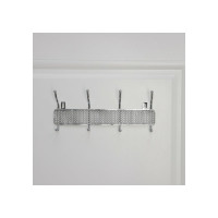 Вешалка Доляна Шах на 4 двойных крючках 32x13x5,6 см цвет хром 4686345