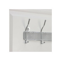 Вешалка Доляна Шах на 4 двойных крючках 32x13x5,6 см цвет хром 4686345