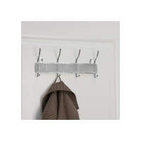 Вешалка Доляна Шах на 4 двойных крючках 32x13x5,6 см цвет хром 4686345