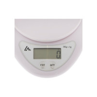 Кухонные электронные весы LUAZON LVK-706 с чашей, до 5 кг, белые 6913487