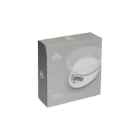 Кухонные электронные весы LUAZON LVK-706 с чашей, до 5 кг, белые 6913487