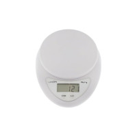 Кухонные электронные весы LUAZON LVK-501 до 5 кг, белые 1147001