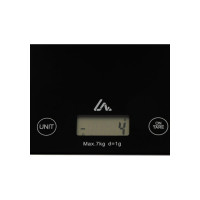 Кухонные электронные весы LUAZON LVK-702 до 7 кг, черные 3549060
