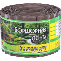 Бордюрная лента Greengo 0.1x9 м, гофра, толщина 0.6 мм, пластиковая, темно-коричневая 4239447