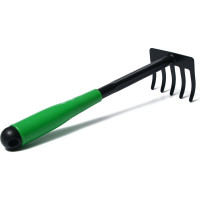 Грабли Greengo 30 см, рукоять зелёный пластик 150706